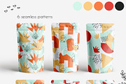 Shape and contour collage ma, a Pattern Graphic by Cozy pattern shop (Thumbnail 2 of 8)