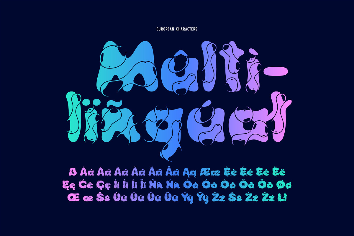 Wetty Penny font, a Symbol Font by Gleb Guralnyk (Photo 5 of 5)