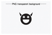 Smile Devil Emoticons Set, a Solid Icon by Designfour (Thumbnail 5 of 7)