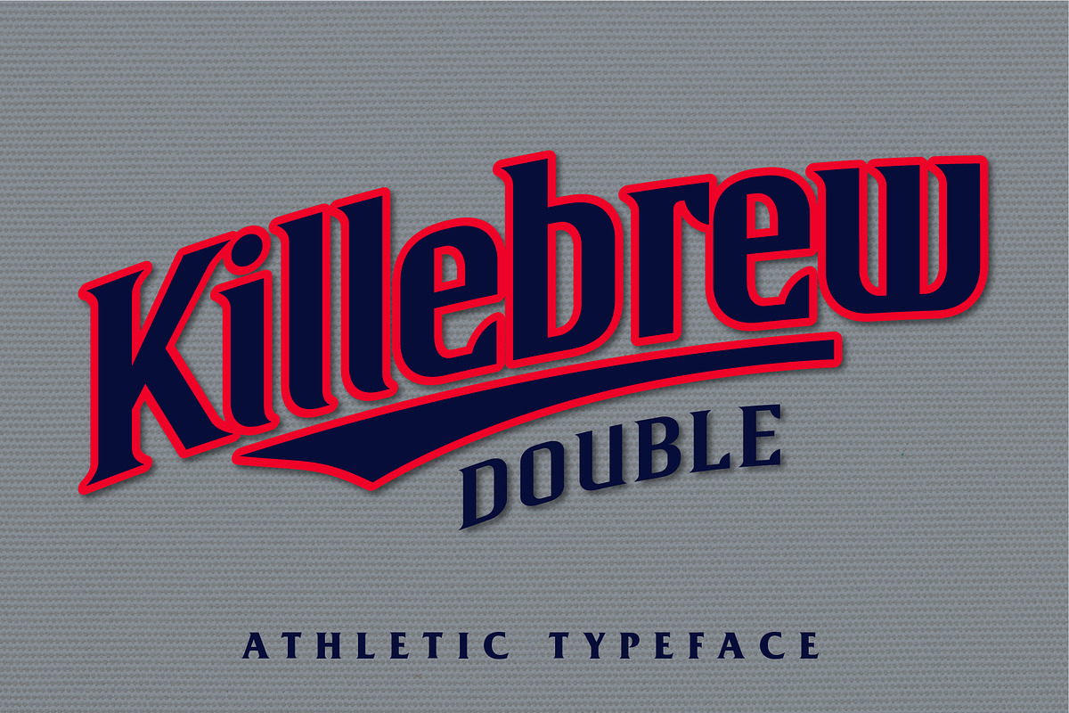 Killebrew Double | Athletic Typeface, a Serif Font by StudioWorks (Photo 1 of 7)