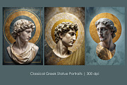 Classical Greek Statue Portraits, a Person Illustration by StockVerse Creative (Thumbnail 1 of 4)