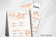 Retro Diner Menu Template I Canva, a Flyer Template by The Social Stuff (Thumbnail 4 of 10)