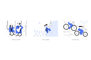 Extreme leisure activities isolated, a Person Illustration by Visual Generation