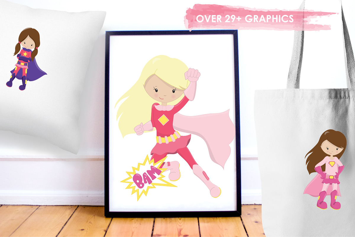 Super Hero illustration pack, an Illustration by PrettyBundles (Photo 5 of 5)