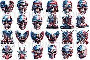 Veterans Day Clipart, a Decorative Illustration by Pati Charm Studio (Thumbnail 2 of 7)
