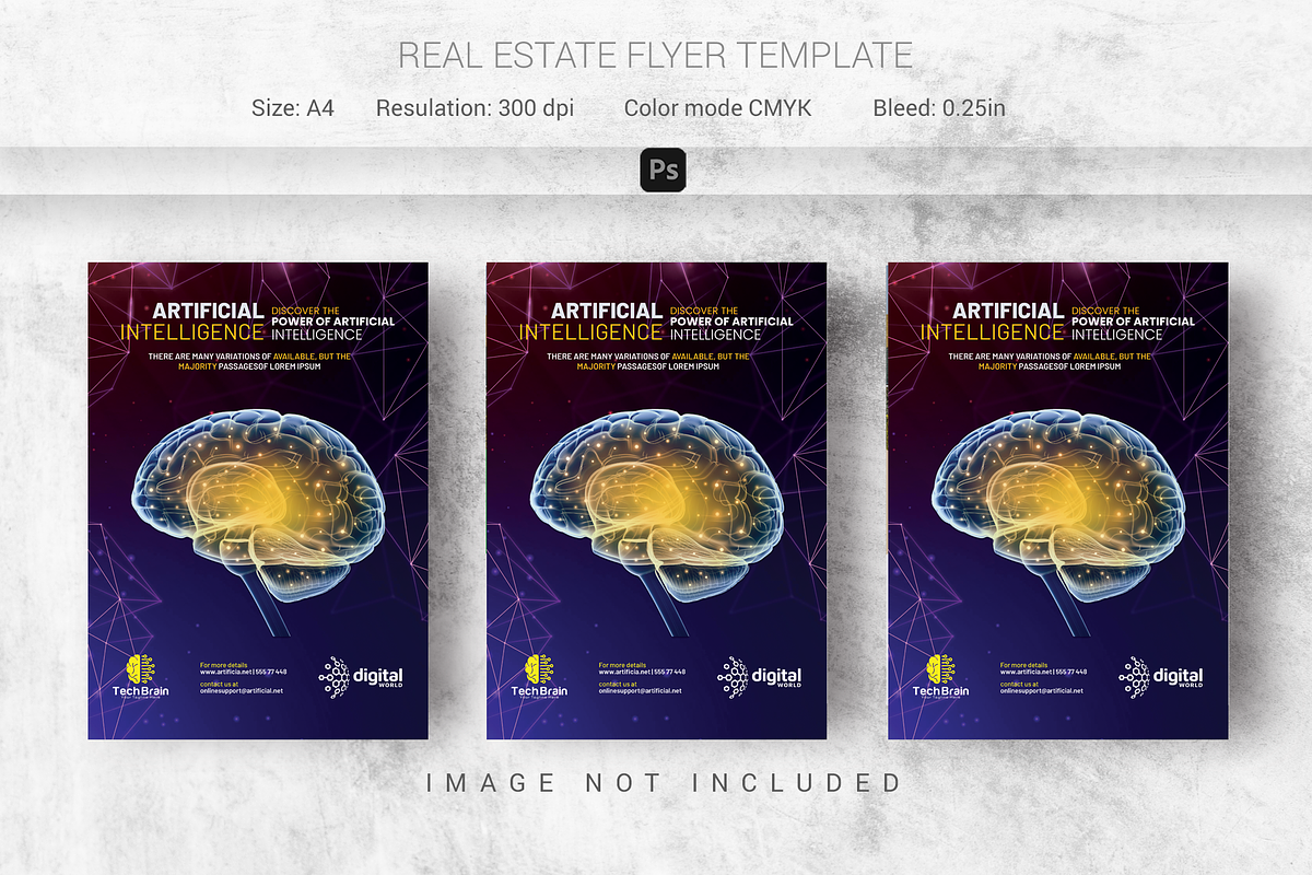Artificial-intelligence Flyer, a Flyer Template by Creativpixl (Photo 1 of 8)
