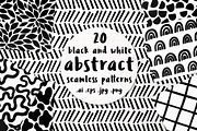 Black and white abstract patterns, a Pattern Graphic by pineart (Thumbnail 1 of 5)
