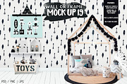 Kids Room Wall/Frame Mock Up 19, a Print Template by Whimsicality (Thumbnail 1 of 4)