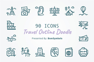 Travel Outline Doodle