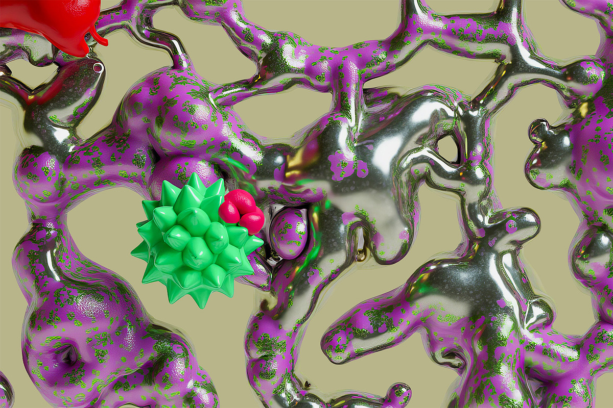 Abstract Organic 3D Shapes, a Decorative Illustration by StockVerse Creative (Photo 4 of 4)