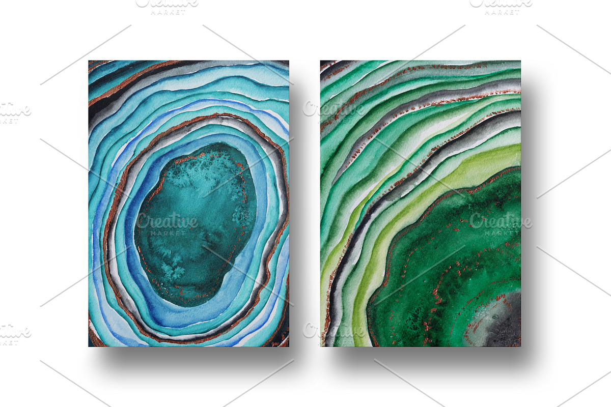 Agate watercolor texture backgrounds, a Texture Graphic by digital_essence (Photo 8 of 16)