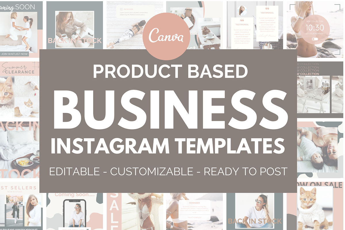 Business Instagram Canva Template, a Social Media Template by Social Assumptions (Photo 1 of 7)