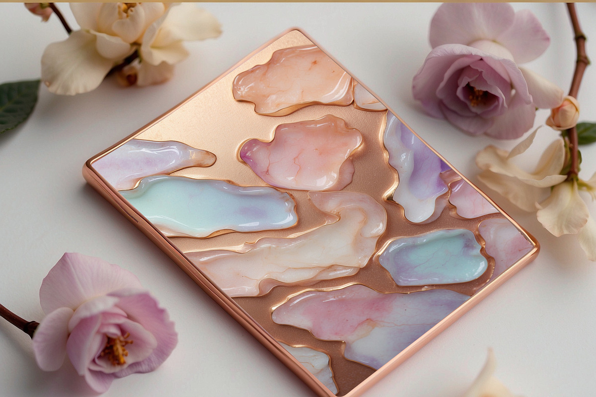 Opal Stone & Blush Pink Textures, a Texture Graphic by by creative paper (Photo 9 of 11)