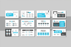 Clean Business Marketing Plan Deck