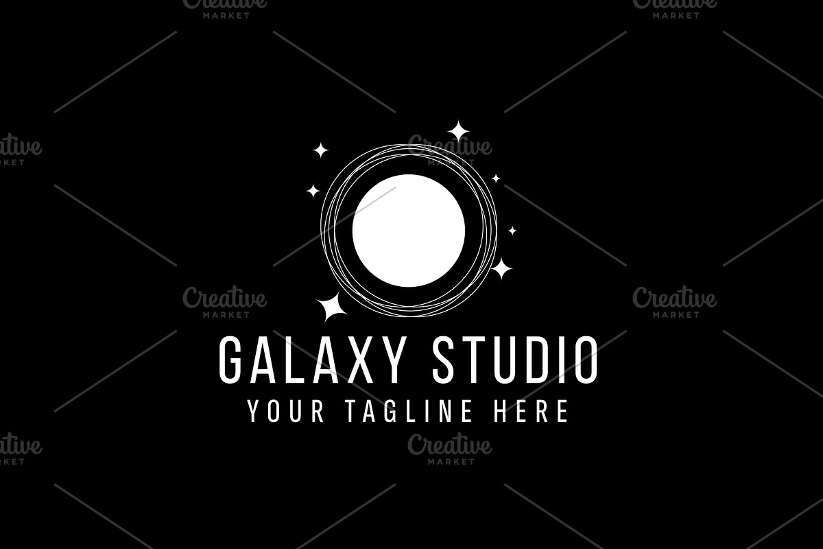 Galaxy logo vector icon illustration, a Branding & Logo Template by Dyn Studio