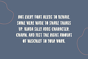 Kinda Silly Fun Font, a Sans Serif Font by Cosy Fox (Thumbnail 5 of 7)