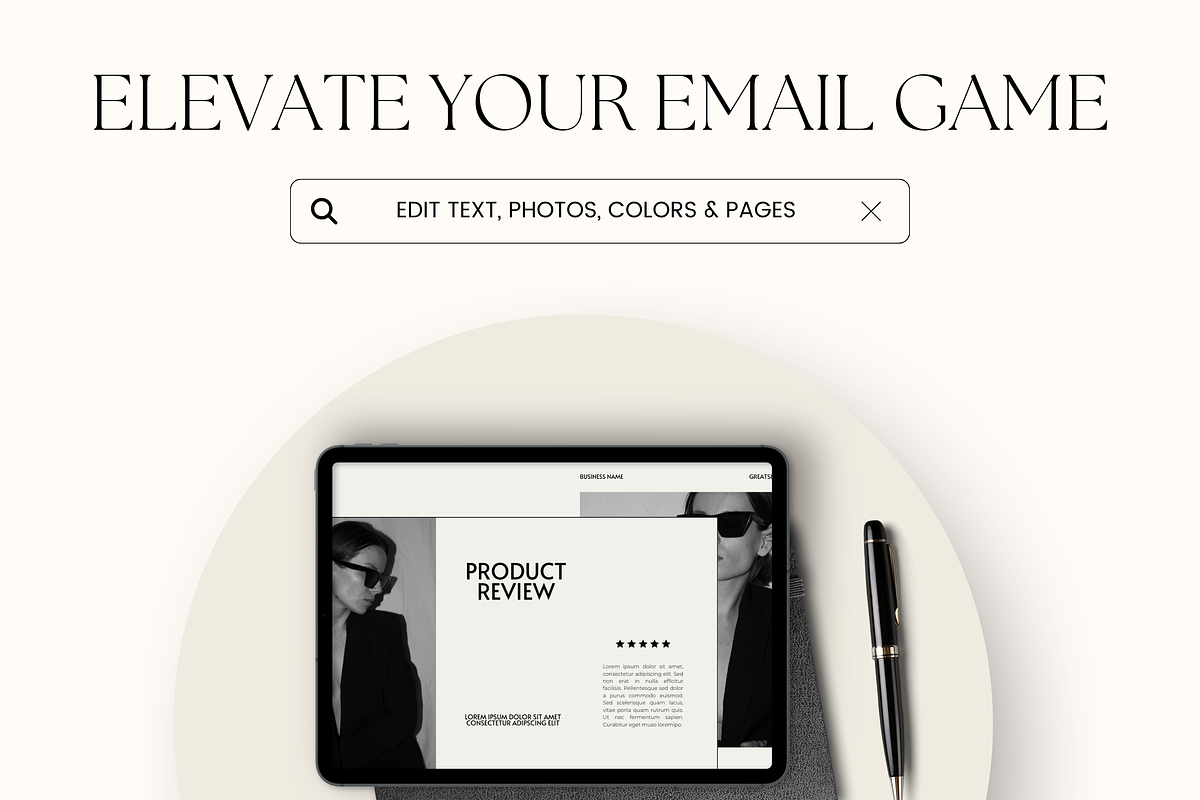 Email Marketing Newsletter Template, an Email Template by Branding Babe Co. (Photo 9 of 9)
