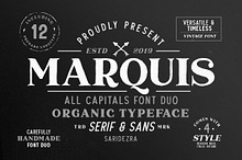 Marquis - Organic Font Duo (+EXTRAS)