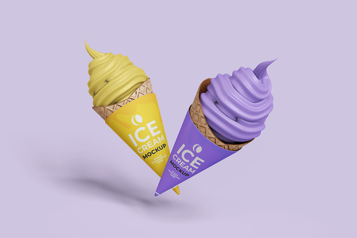 Ice Cream Mockup, a Mockup by zerologicstudio