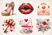Girly Glitter Coquette Valentine PNG, an Illustration by SinaCreation (Thumbnail 4 of 5)