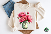 Watercolor Spring Mason Jar Clipart, an Illustration by Craft Nest (Thumbnail 7 of 11)