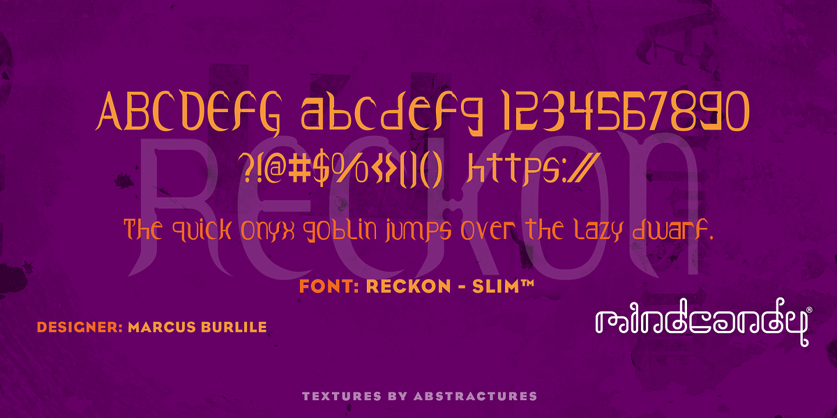 Reckon™, a Sans Serif Font by MINDCANDY (Photo 3 of 5)
