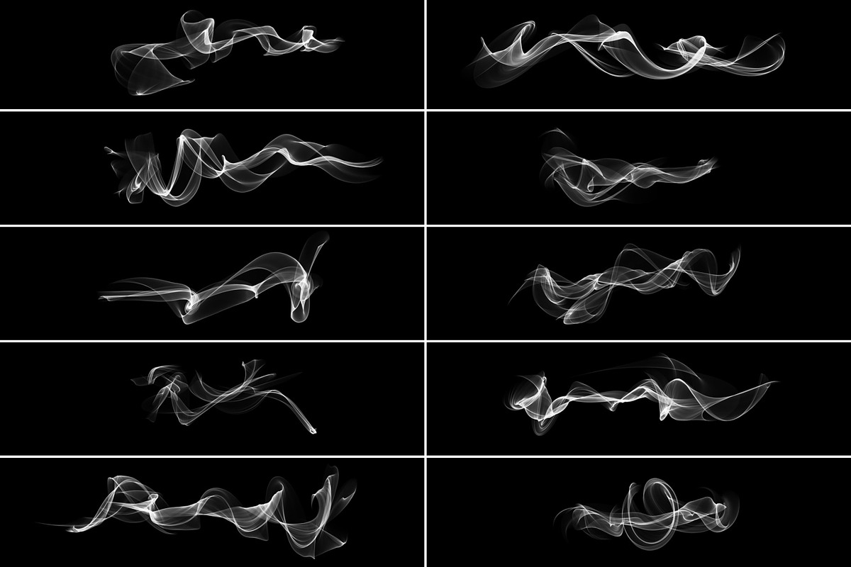 Real Smoke Photoshop Brushes Bundle, a Brush Add-On by MRI STUDIO (Photo 14 of 34)