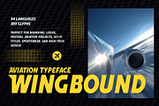 Wingbound - Aviation Typeface, a Sans Serif Font by HipFonts (Thumbnail 9 of 9)