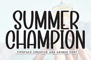 Summer Champion | Script Font, a Script Font by Scratchones (Thumbnail 1 of 8)