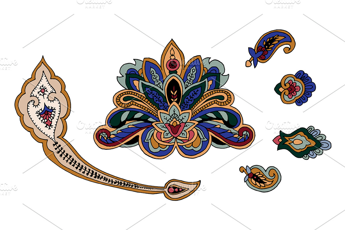 Paisley Vector Bundle, an Illustration by StabuLaRasa illustration (Photo 5 of 27)