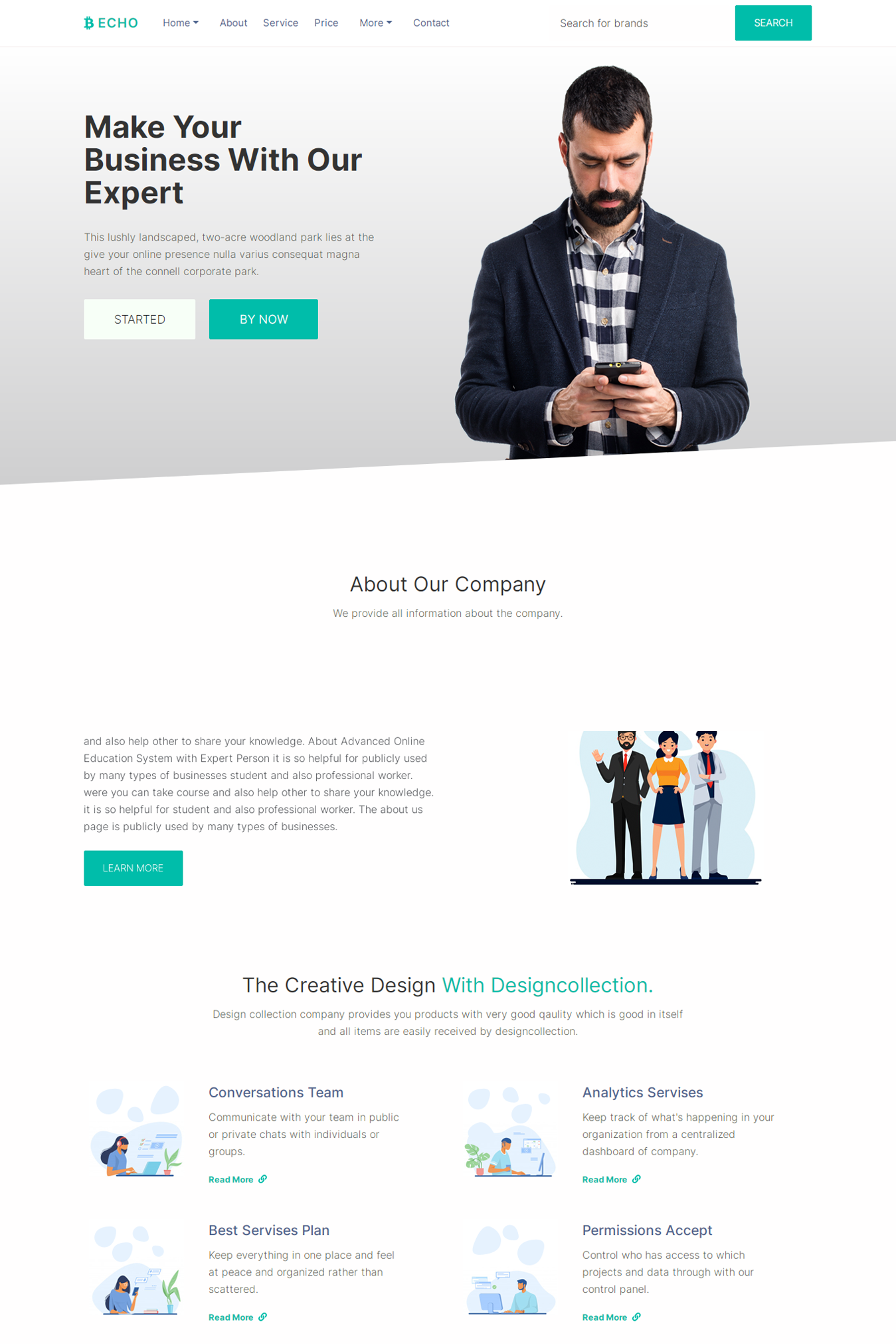 Echo - Multipurpose HTML Template, a HTML Template by Design Collection