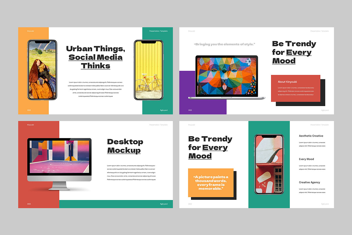 KINYOUBI - Creative Powerpoint, a Presentation Template by rgbryand