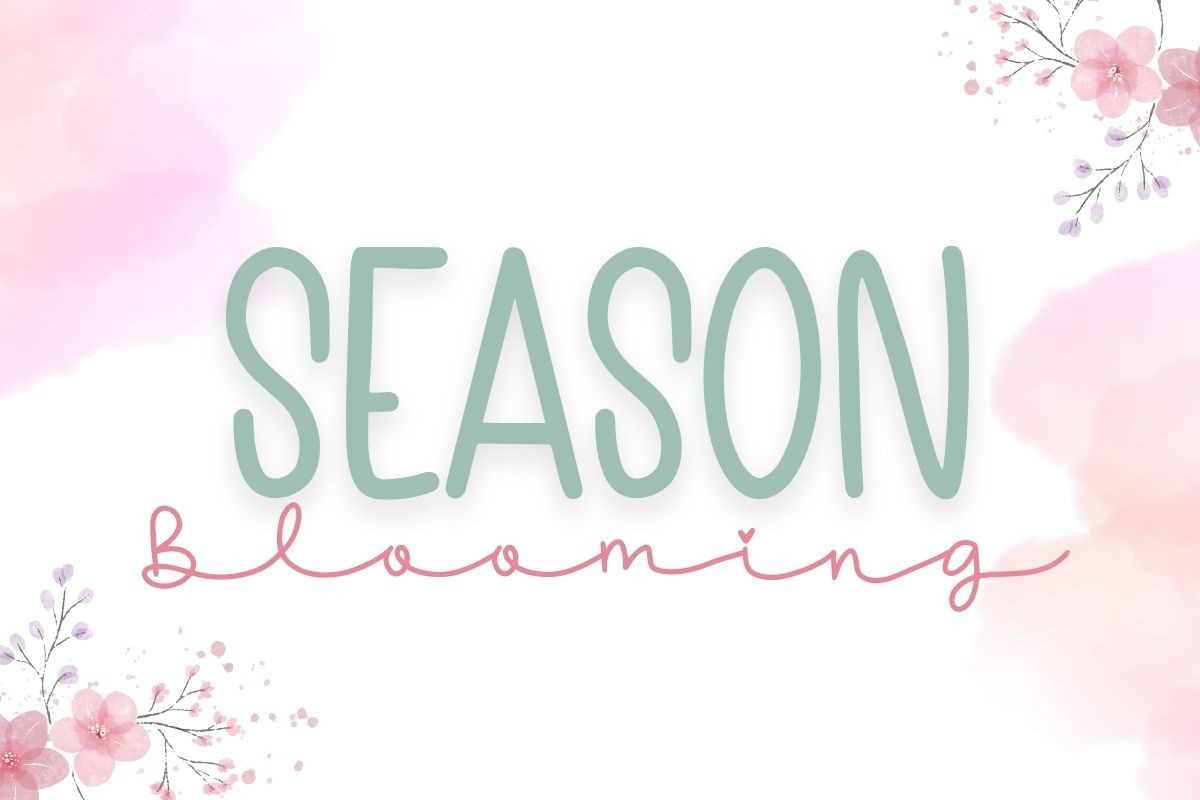 Hello Spring - Duo Font, a Handwritten Font by AnningArts (Photo 3 of 6)