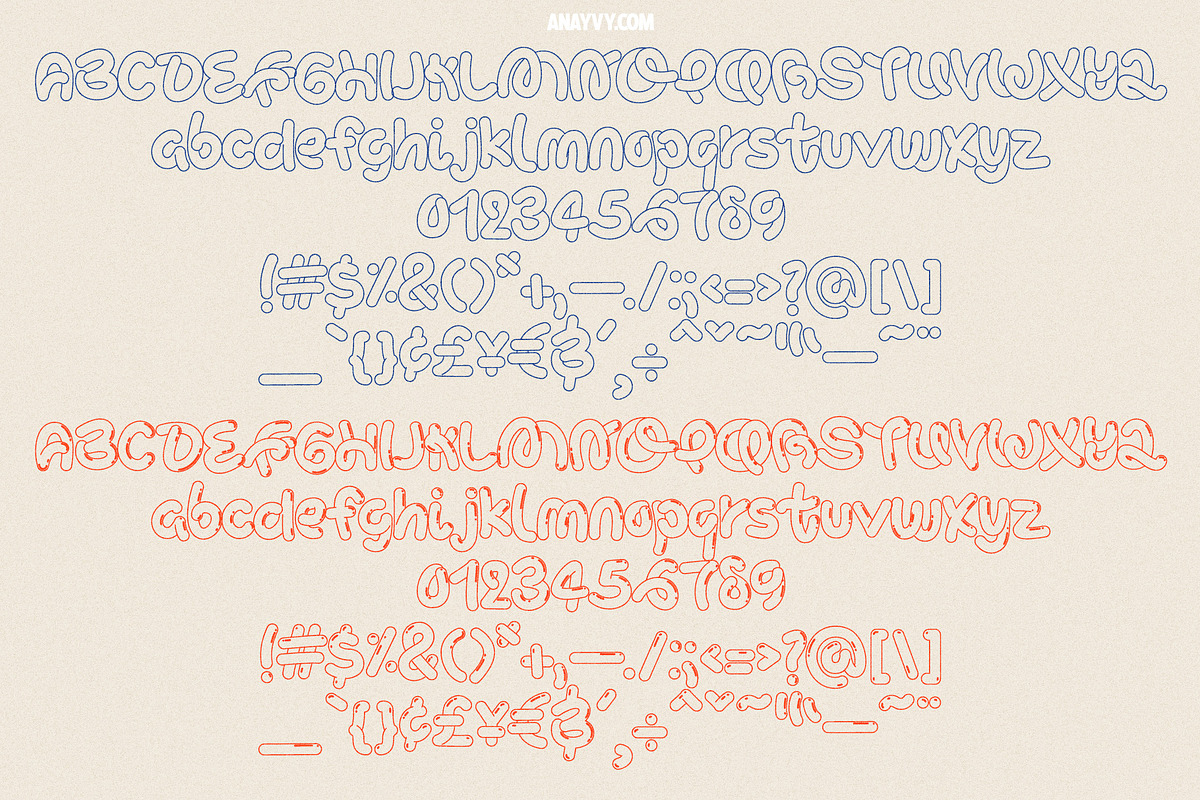 Curly Wurly | Retro Display Bubble, a Sans Serif Font by ana & yvy (Photo 12 of 13)