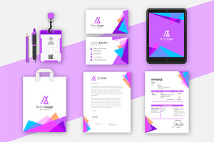 Stationery Staff Card and Invoice De