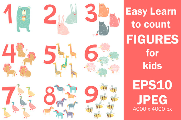 Easy Learn to count figures preview 2