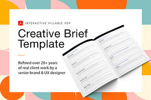 Interactive Creative Brief Template, a Templates & Theme by Happy Monday Creative