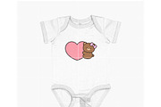 Cute Bear with Heart SVG, an Illustration by TheHitShop (Thumbnail 4 of 10)