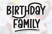 Birthday Family | Script Font
