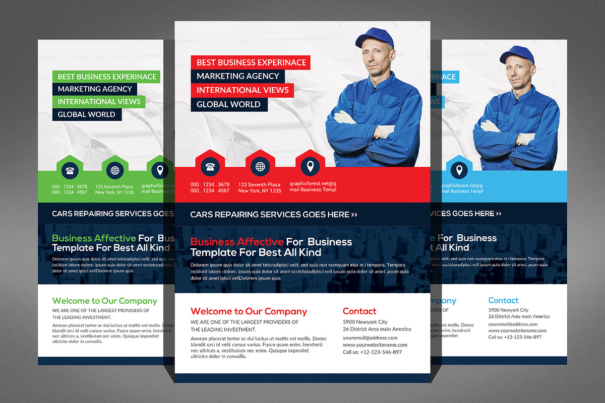Modern Business Flyer Bundle, a Flyer Template by Graphic Templates (Photo 6 of 6)
