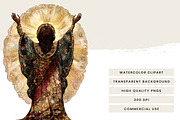 Watercolor Nativity Scene Clipart, a Person Illustration by Design Scotch (Thumbnail 7 of 8)