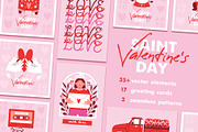 Saint Valentine's Day. Vector set., a Seasonal Illustration by Renberrry.Store (Thumbnail 1 of 12)