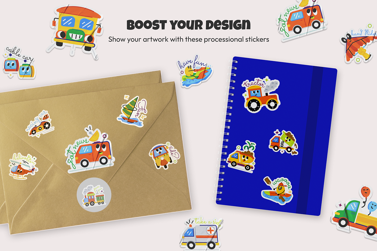 Animated Vehicle Stickers, an Emoji Icon by Prosymbols (Photo 5 of 11)