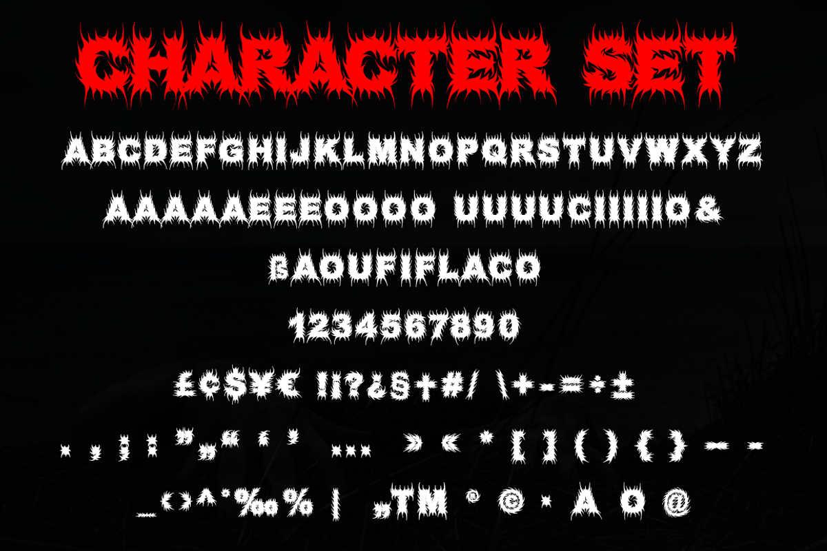 NIGHTCROW - Deathmetal Font, a Blackletter Font by PutraCetol Studio