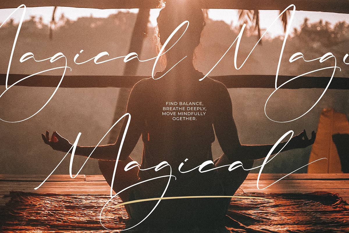 Magical Delight Modern Signature, a Script Font by Integritype Studio (Photo 11 of 15)