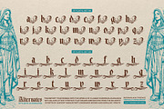 Piston Black Typeface, a Blackletter Font by alit design (Thumbnail 14 of 19)