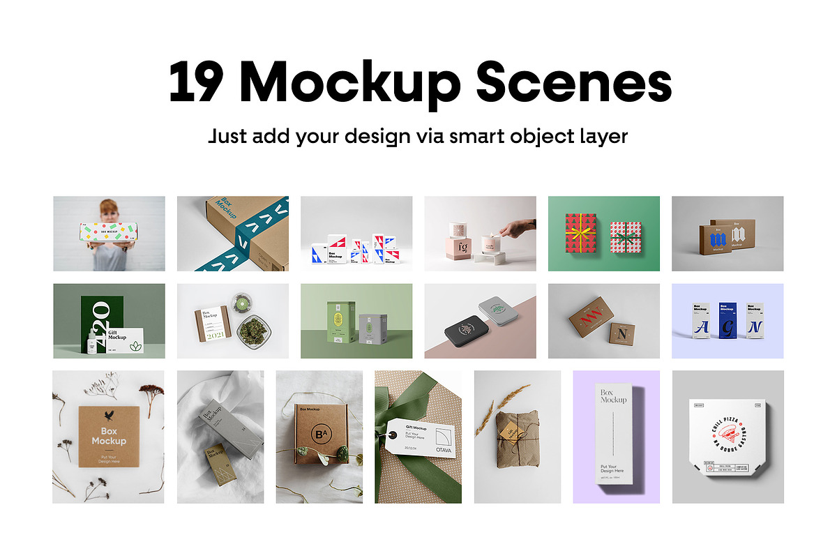 Box Mockups - Packaging Mockups, a Packaging Mockup by MockupForest (Photo 2 of 9)