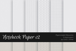 Patterned Paper - Notebook Paper v2