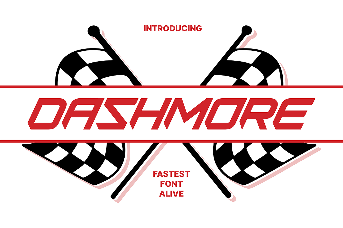 Dashmore - Fast Racing Fonts, a Sans Serif Font by Konstantine Studio (Photo 1 of 4)