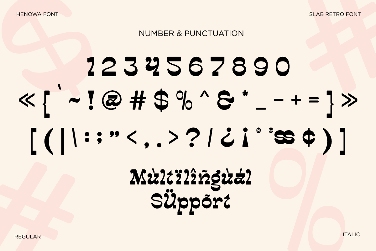 Henowa - Slab Retro Font, a Sans Serif Font by Font Liner (Photo 12 of 12)